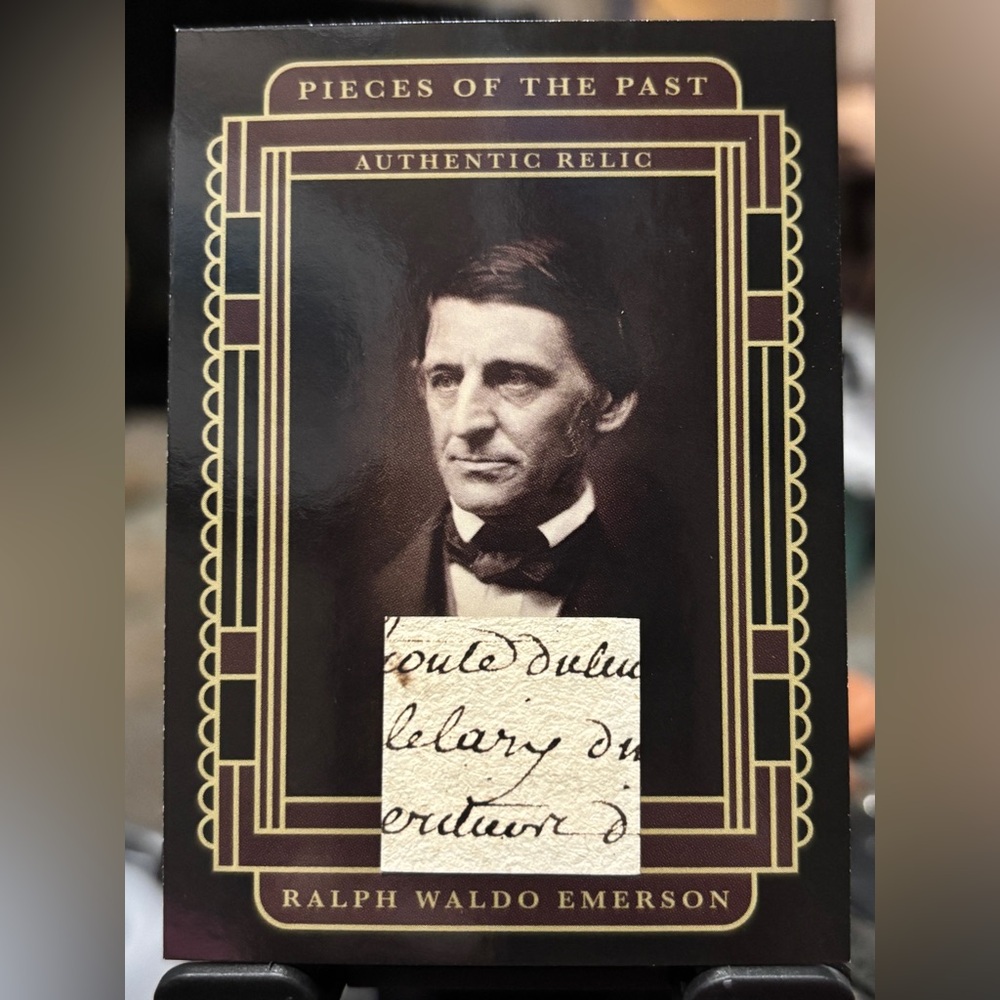 Ralph Waldo Emerson Relic – Authentic Handwriting! SR-RWE 1/1